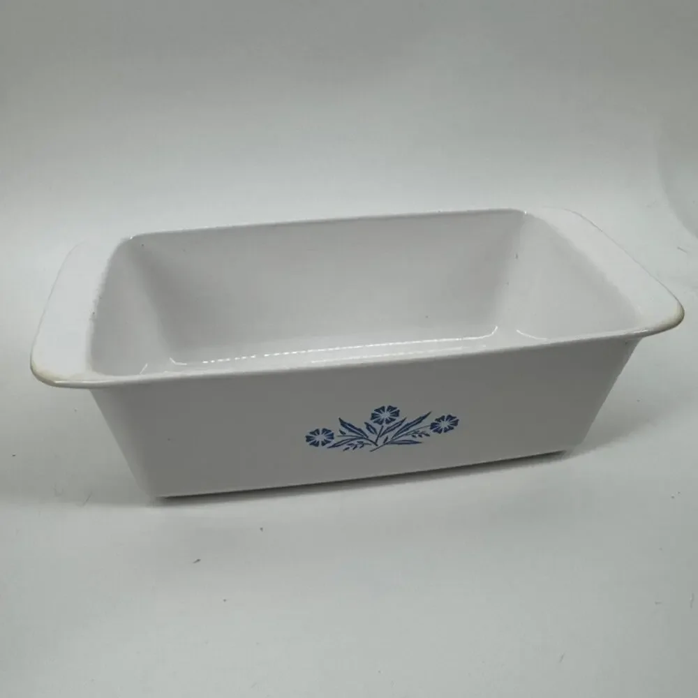 Corning Ware Blue Cornflower P-315-B Vintage Loaf Pan 9x5 Oven Safe USA